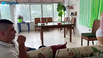 Hot Colombian Wife Cheats on Cuckold Husband with Best Friend - Creampie Amateur MILF Sex