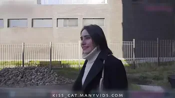 Risky Anal Sex with Facial Cum Walk - Public Agent Pickup Russian Student to Street Fuck / Kiss Cat