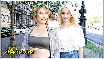 French Stepmom & Stepdaughter Share A Cock In Anal Threesome - Emma Klein And Arteya Dee