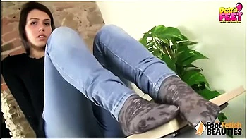 Petra Takes Off Ballet Flats And Socks To Show You Her Feet With Petra Feet