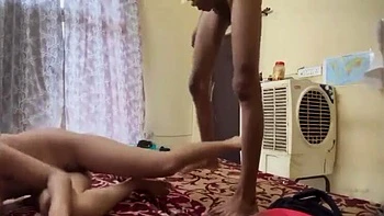 Desi College Girl Fucks Boyfriend in Hostel - Blowjob, Doggy Style & Cumshot