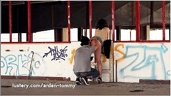 Hot Italian Amateurs Fool Around In Abandoned Building