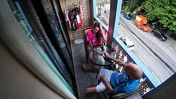 Skinny Amateur MILF With Huge Dick Smokes And Touches In Public Euro Couple