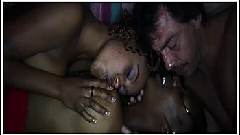 Wild African Threesome Fuck Orgy