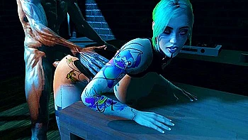 Sexy Robot Chick Wants Dick In Her Ass