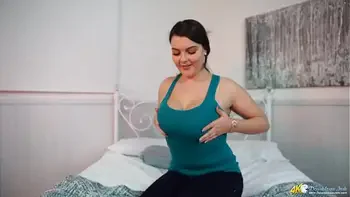 Big Titted Brunette Instructs You To Wank Over Her Massive Jugs