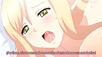 He has sex with various girls in another world and ends up covered in semen.