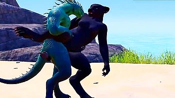 Furry Kitty And The Alien Dragon