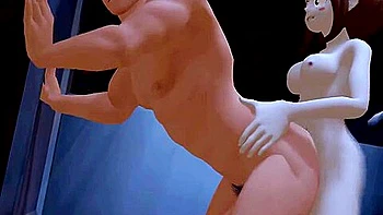 Ochako & Iida: Futa On Male