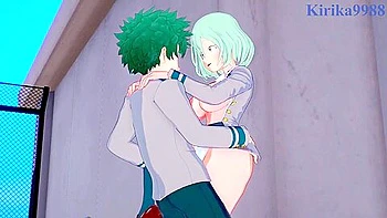 My Hero Academia - Toru Hagakure Fucks With Izuku Midoriya On The School Rooftop