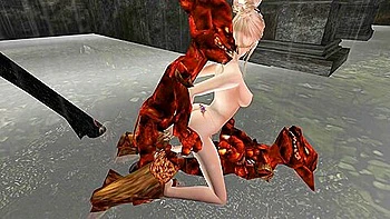 Human Female And 2 Red Goblins Last