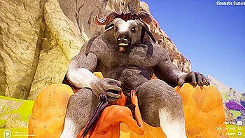 Maya Serves Her Minotaur Lord