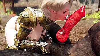 Elf Sluty Warrior Fucked By A Big Werewolf 1