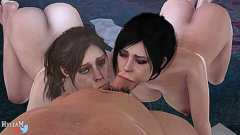 Ada And Claire Double Blowjob