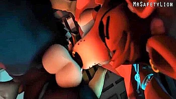 Foxy Animatronics Have Sex With The Nightguards