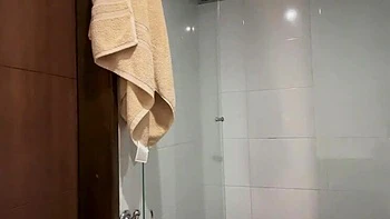 Behind the Scenes with Colombian Amateur Celeste Alba: Big Tits, Big Ass Shower Fun with Andres Acosta