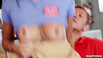 Hot Waitress Not Wearing Any Panties On Work