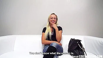 Wonderful Czech Blonde Masturbates To Ass Fucking With Huge Dildo