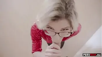 Stepmommy swallowed my cum for Christmas after sucking