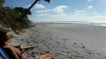 Public beach pussy play.