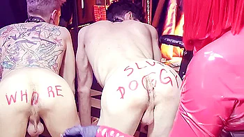 Strict Stepmom Decided To Teach Her Stepsons To Serve! Femdom Humiliation