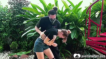 Sexy Vixen Restrained Outdoors Tickled Hard Begging For More Action