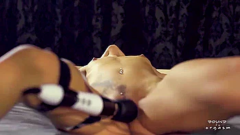 Bound Orgasm - Nomi Melone - Marcus - Tied On The Bed - Hitachi - Bondage