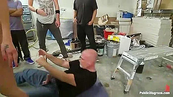 Strapon Fucked And Fisted For The First Time In Public