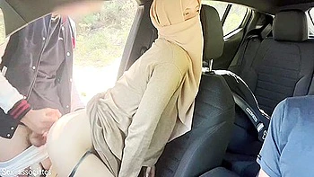 First Dogging In France. My Muslim Hijab Wifes First Fuck With A Stranger