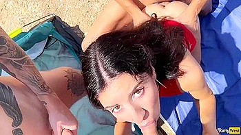 My Husband And I Came To The Lake To Relax, But Something Went Wrong... Group Sex In Nature