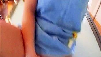 Horny Brunette Teen 18+ Girl From Germany Making A Hard Cock Cum In Pov