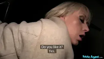 Public Agent Tattooed Wonder Babe gets Paid to Fuck and Suck a Big Cock