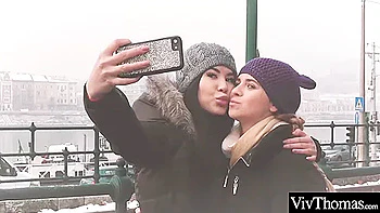 Cute Sexy Lesbians Warm Each Other Up With Pussy Eating Passion