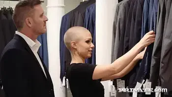 Private.com - Bald Headed Beauty Gabi Gold Mounts Thick Dick Shopper!