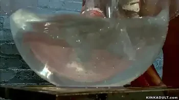 Lesbian dunked and anal fucked