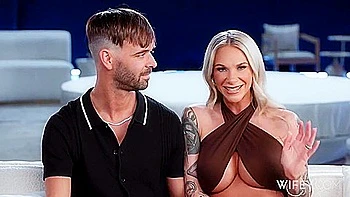 Tattooed Hotwife Rides Bbc While Hubby Films