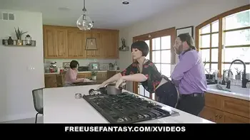 Horny Husband Fucks Both Wife And Stepdaughter After Work