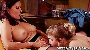 Erotic Kissing And Pussy Eating In The Office By Blonde And Lesbian With Ivy Wolfe And Michael S