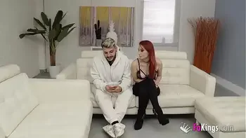 Banging a girl in front of her boyfriend. He doesn't like it!