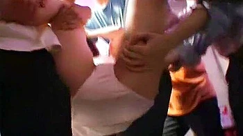 Incredible Japanese whore Miri Sugihara, Reiko Makihara, Ryoko Mizusaki in Crazy Gangbang, Interview JAV clip