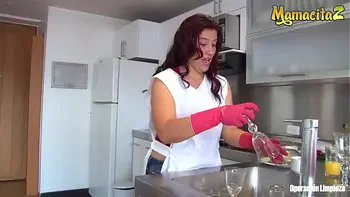 MAMACITAZ - (Ana Mesa & Pedro Nel) MILF Latina Maid POV Hot Sex With Her Boss