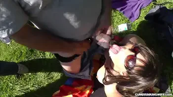 Slutwife Marion swallows load after load