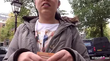 GERMAN SCOUT - TINY NATURAL NERD GIRL PICKUP AND ROUGH FUCK AT STREET CASTING