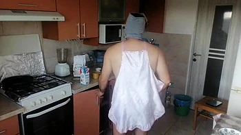 Sexy Amateur Couple Having Fun In The Kitchen. Sexy Stepmom Has Breakfast In The Bedroom, Hairy Pussy, Big Tits, Big Ass