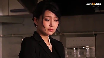 Japanese Widow Just After Funeral