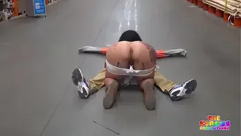 Clown gets dick sucked in The Home Depot