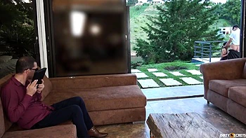 I Bang A Blind Chaps Stepdaughter Next To Him, Cum Drops On Him And This Chab Thought It Was Cream