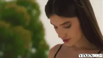 VIXEN Shy brunette Stefany loses all control with Alberto