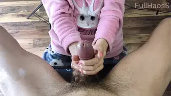 Sexy StepSister in Pajamas Compilation Teasing Spank Ass Handjob and Cumshot