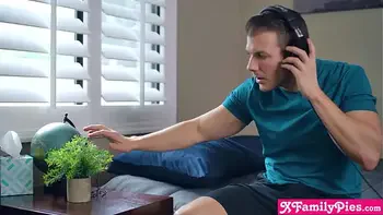 Spied on my tiny teen stepsister Kenzie Reeves but she caught me